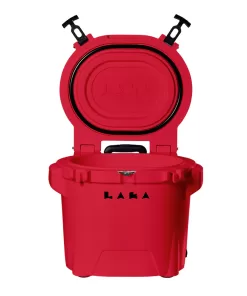 LAKA Coolers 30 Qt Cooler w/Telescoping Handle & Wheels - Red
