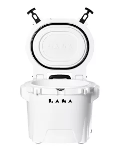 LAKA Coolers 30 Qt Cooler w/Telescoping Handle & Wheels - White