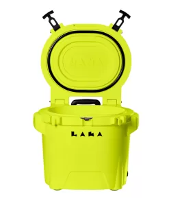 LAKA Coolers 30 Qt Cooler w/Telescoping Handle & Wheels - Yellow