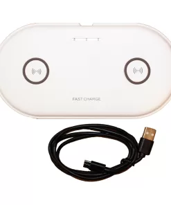 Lunasea Dual Qi Charge Pad - USB Powered (Power Supply Not Included)