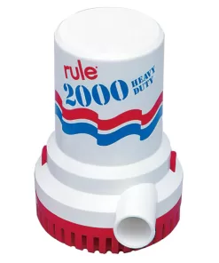 Rule 2000 GPH Non-Automatic Bilge Pump w/6' Leads