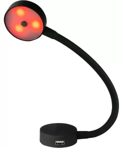 Sea-Dog LED Flex Neck Day/Night Light w/USB Socket - Red & White Light