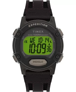 Timex Expedition Cat 5 - Brown Resin Case - Brown/Black Band