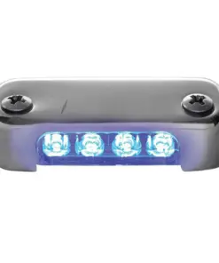 Attwood Blue LED Micro Light w/Stainless Steel Bezel & Vertical Mount