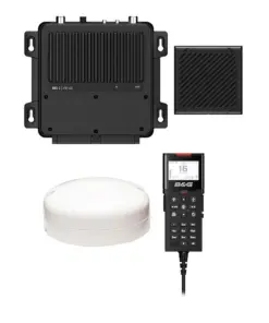 B&G V100-B Black Box VHF Radio w/Built-In AIS Transmitter & Receiver & External GP-500 GPS Antenna