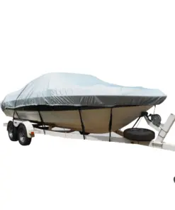 Carver Flex-Fit™ PRO Polyester Size 1 Boat Cover f/V-Hull Fishing Boats & Jon Boats - Grey