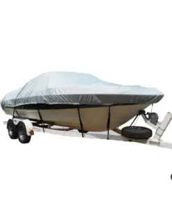 Carver Flex-Fit™ PRO Polyester Size 10 Boat Cover f/V-Hull Runabouts I/O or O/B - Grey