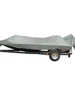 Carver Poly-Flex II Extra Wide Series Styled-to-Fit Boat Cover f/17.5' Jon Style Bass Boats - Grey