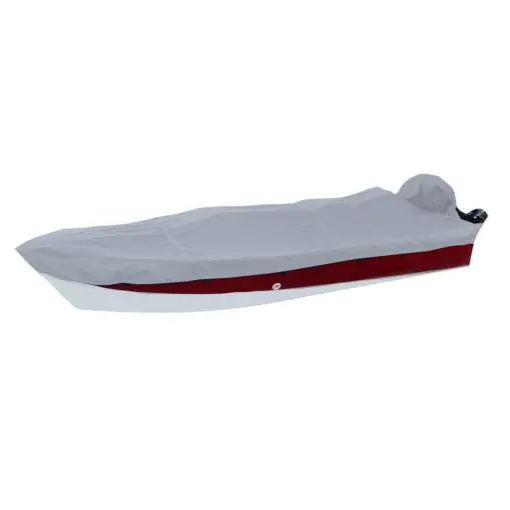 Carver Poly-Flex II Narrow Series Styled-to-Fit Boat Cover f/17.5' V-Hull Side Console Fishing Boats - Grey