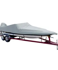 Carver Poly-Flex II Styled-to-Fit Boat Cover f/16.5' Ski Boats with Low Profile Windshield - Grey