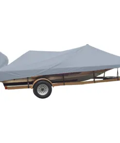 Carver Poly-Flex II Styled-to-Fit Boat Cover f/18.5' Angled Transom Bass Boats - Grey