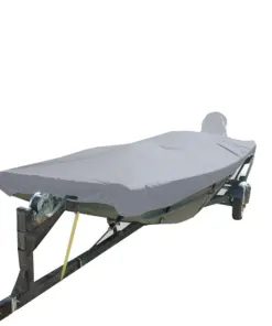 Carver Poly-Flex II Styled-to-Fit Boat Cover f/18.5' Open Jon Boats - Grey