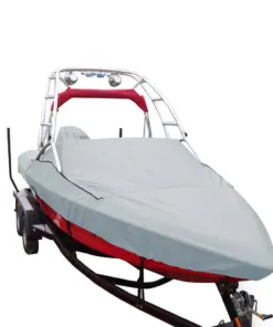 Carver Sun-DURA® Specialty Boat Cover f/18.5' Sterndrive V-Hull Runabouts w/Tower - Grey