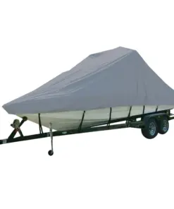 Carver Sun-DURA® Specialty Boat Cover f/19.5' Inboard Tournament Ski Boats w/Tower & Swim Platform - Grey