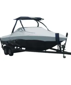 Carver Sun-DURA® Specialty Boat Cover f/19.5' Tournament Ski Boats w/Tower - Grey