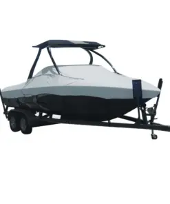 Carver Sun-DURA® Specialty Boat Cover f/21.5' Tournament Ski Boats w/Tower - Grey