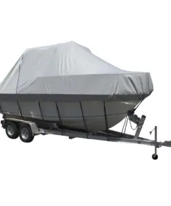 Carver Sun-DURA® Specialty Boat Cover f/25.5' Walk Around Cuddy & Center Console Boats - Grey