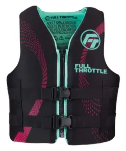 Full Throttle Adult Rapid-Dry Life Jacket - L/XL - Aqua/Black