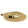 HoseCoil 25' Expandable PRO w/Brass Twist Nozzle & Nylon Mesh Bag - Gold/White