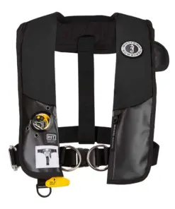 Mustang HIT Hydrostatic Inflatable PFD w/Sailing Harness - Black - Automatic/Manual