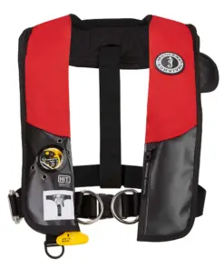 Mustang HIT Hydrostatic Inflatable PFD w/Sailing Harness - Red/Black - Automatic/Manual