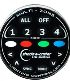Shadow-Caster Round Zone Controller 4 Channel Remote f/MZ-LC or SCM-LC