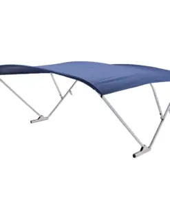 SureShade Power Bimini - Clear Anodized Frame - Navy Fabric