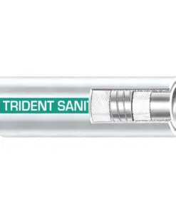 Trident Marine 1-1/2" Premium Marine Sanitation Hose - White with Green Stripe - Sold by the Foot