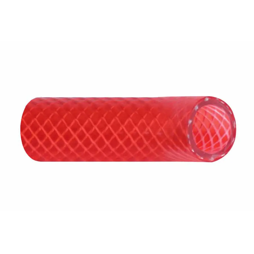 Trident Marine 1/2" x 50' Boxed Reinforced PVC (FDA) Hot Water Feed Line Hose - Drinking Water Safe - Translucent Red