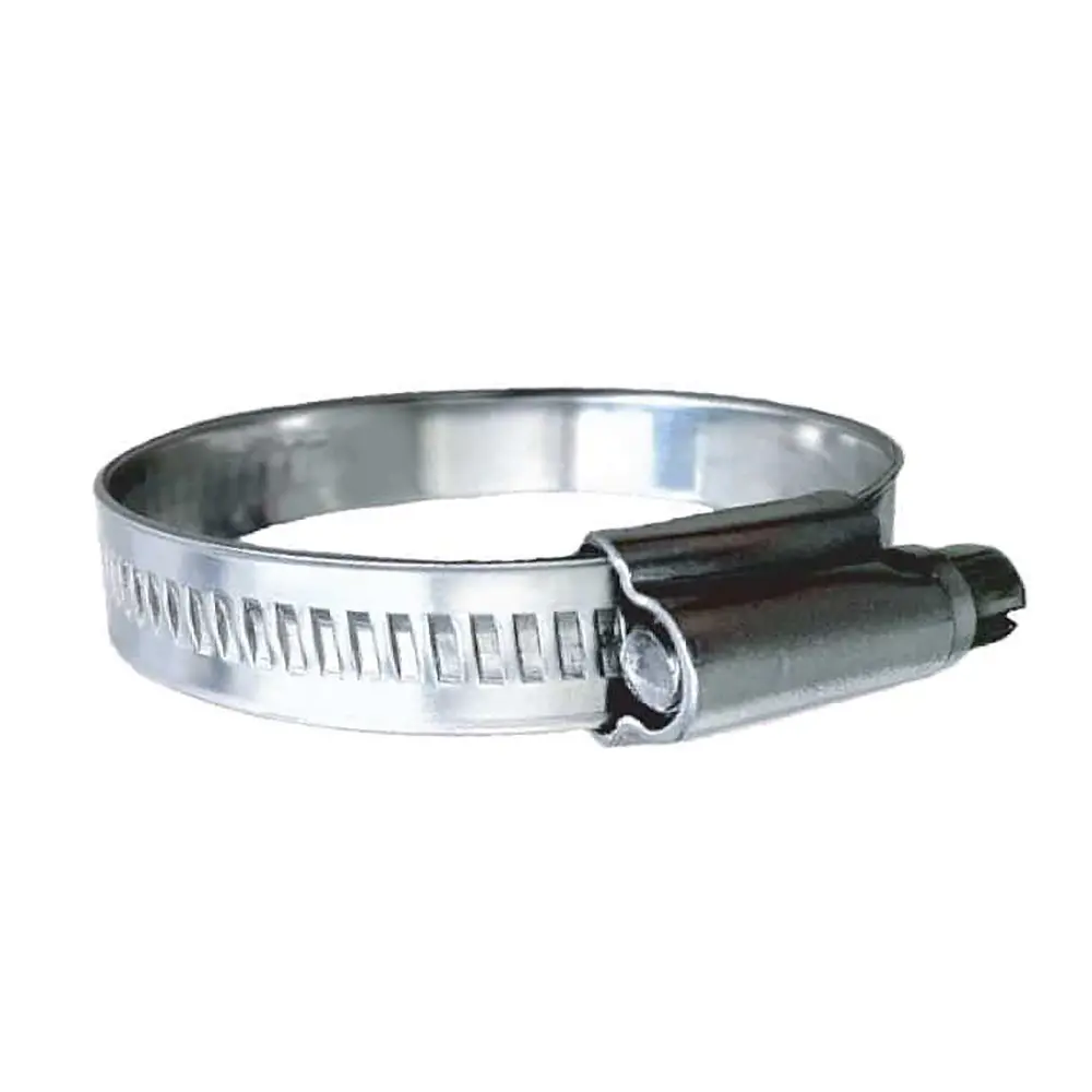 Trident Marine 316 SS Non-Perforated Worm Gear Hose Clamp - 15/32" Band - (1-1/4" – 1-3/4") Clamping Range - 10-Pack - SAE Size 20