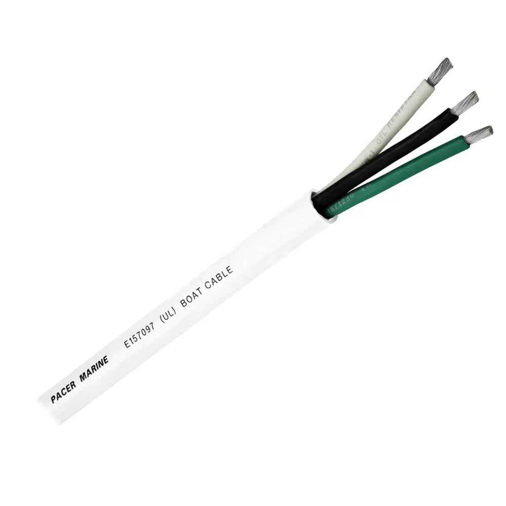 Pacer Round 3 Conductor Cable - 250' - 16/3 AWG - Black