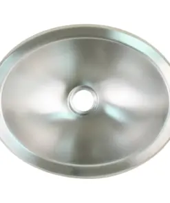 Scandvik Brushed SS Oval Sink - 13.25" x 10.5"