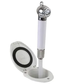 Scandvik Recessed Shower w/6' White Hose - Push-Button