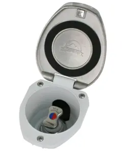 Scandvik Recessed T-Handle Mixing Valve - SS w/White Cup