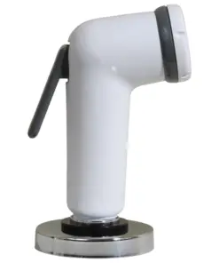 Scandvik Straight Handle Pull Out Sprayer - White w/6' Hose