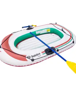 Solstice Watersports Voyager 2-Person Inflatable Boat Kit w/Oars & Pump