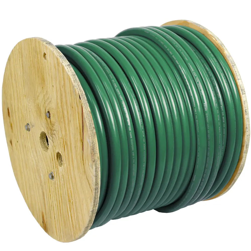 Pacer Green 6 AWG Battery Cable - 250'