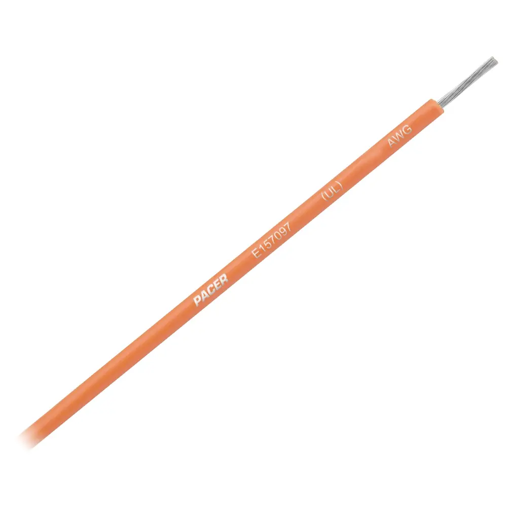 Pacer Orange 12 AWG Primary Wire - 25'