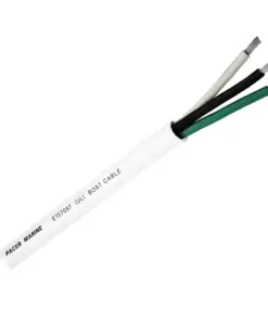 Pacer Round 3 Conductor Cable - 100' - 16/3 AWG - Black