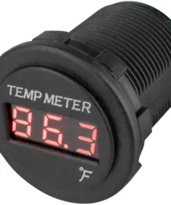 Sea-Dog Round Red LED Temperature Meter