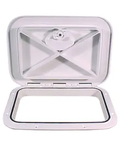 Beckson 11" x 15" Flush Hatch White - ASA Material - Acrylonitrile Styrene Acrylate
