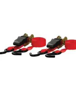 CURT 10' Red Cargo Straps w/"S" Hooks - 500 lbs - 2 Pack