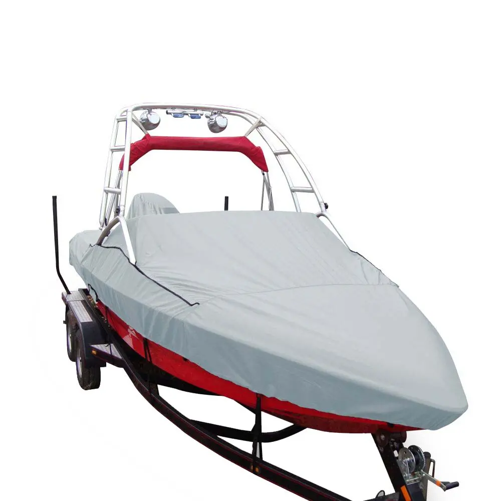 Carver Sun-DURA® Specialty Boat Cover f/18.5' Sterndrive V-Hull Runabouts w/Tower