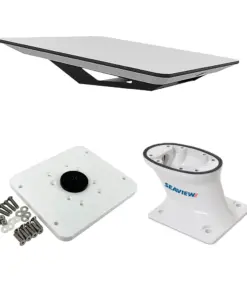 KVH Starlink Flat Panel Kit w/5" Seaview Pedestal Mount & Adastlka Starlink Top Plate