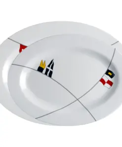 Marine Business Melamine Oval Serving Platters Set - REGATA - Set of 2