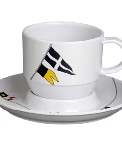 Marine Business Melamine Tea Cup & Plate Breakfast Set - REGATA - Set of 6