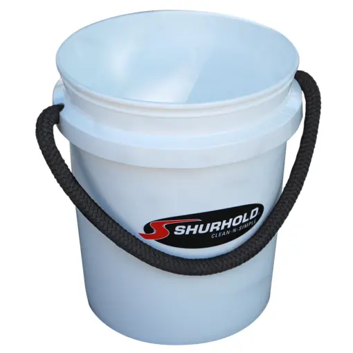 Shurhold World's Best Rope Handle Bucket - 5 Gallon - White