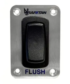 Raritan Momentary Flush Switch w/Stainless Steel Faceplate
