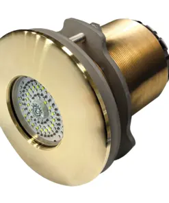 Lumitec SeaBlaze Typhoon Underwater Light - Bronze Thru-Hull LED Light - White/Blue - Flush Mount