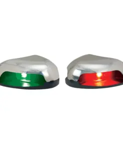 Perko Red/Green Horizontal Mount Side Light - Pair - Stainless Steel